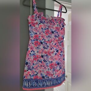 NWT Lilly Pulitzer Neola Romper Resort White Party Like a Lobstar Size 16